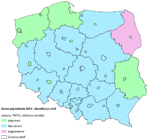 zanieczyszczenie powietrza PM10 GIOŚ dyrektywa 2024