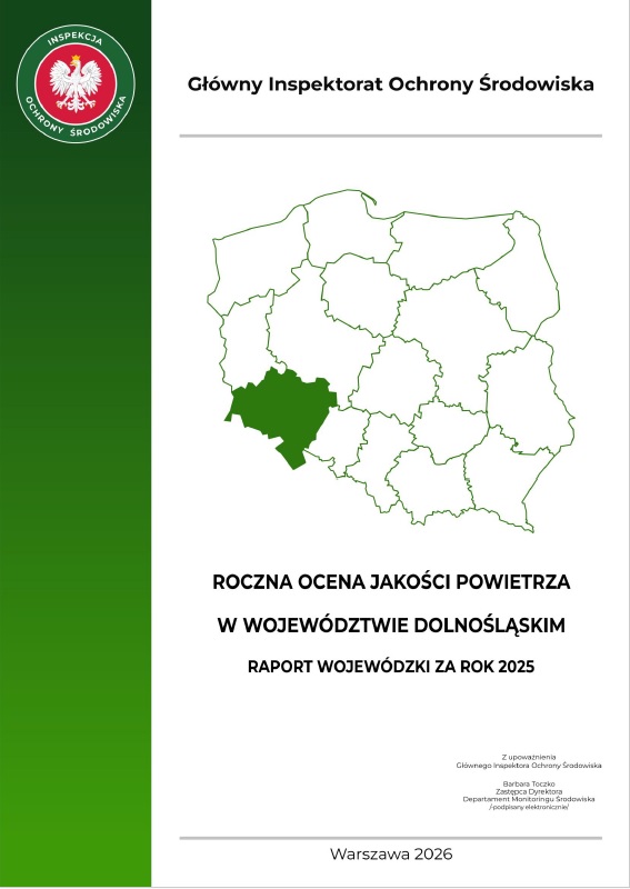Roczna ocena jakości powietrza rok 2025
